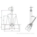 Marine High Holding Force AC-14HP ausgeglichene stäbchenlose Anker